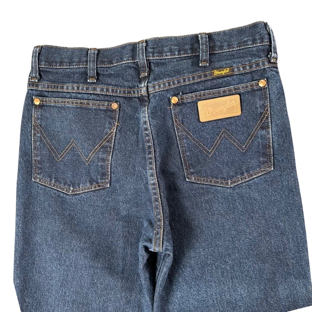 Wrangler Cowboy Cut Slim Fit Jeans Men 29x36 (31x36) Tag Dark Wash Western Rodeo